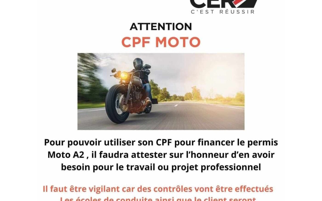 Permis moto et remorque financé avec le CPF : attention au non-respect des règles d’éligibilité