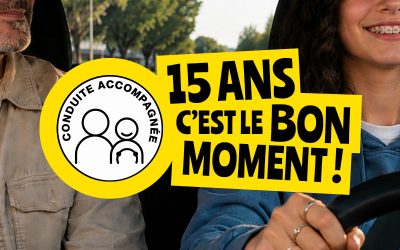 Conduite accompagnée : à 15 ans, c’est le bon moment !